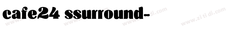 cafe24 ssurround字体转换